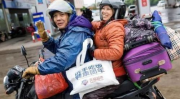 骑摩托车回家过年,春运骑行的回家之路